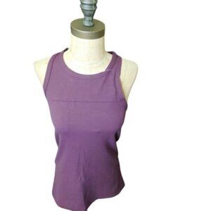 Crzy Yoga Size M Medium Purple high neck stretch tank top NWT